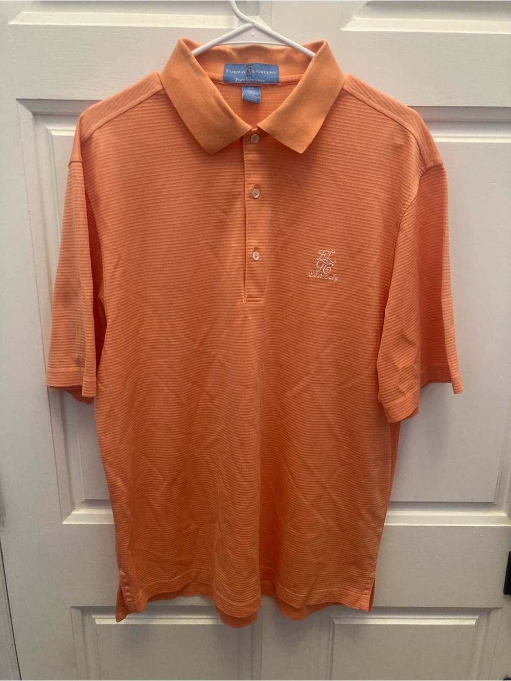 Fairway & Greene Men's East Lake Golf club Peach-Orange Polo